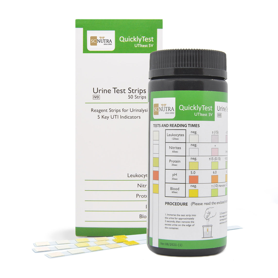 5 Parameter Urine Test Strips - 50 Pack | Sweet Cures